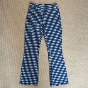 UO Blue and White Gingham Pants